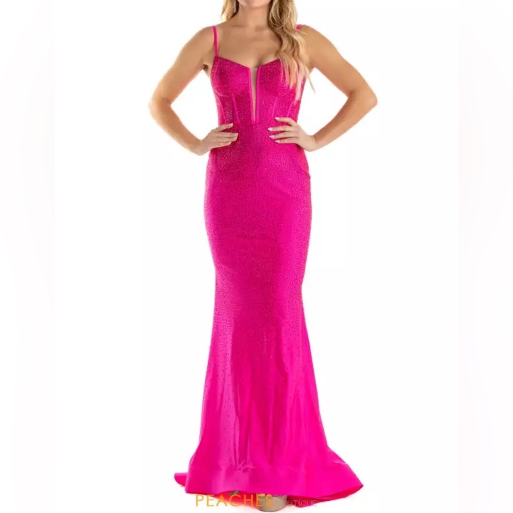 Sherri Hill 55519 Elegant Pink Evening Gown